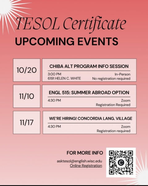 TESOL Fall events